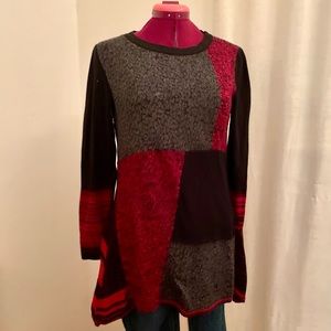 Red & Black Knitted Sweater